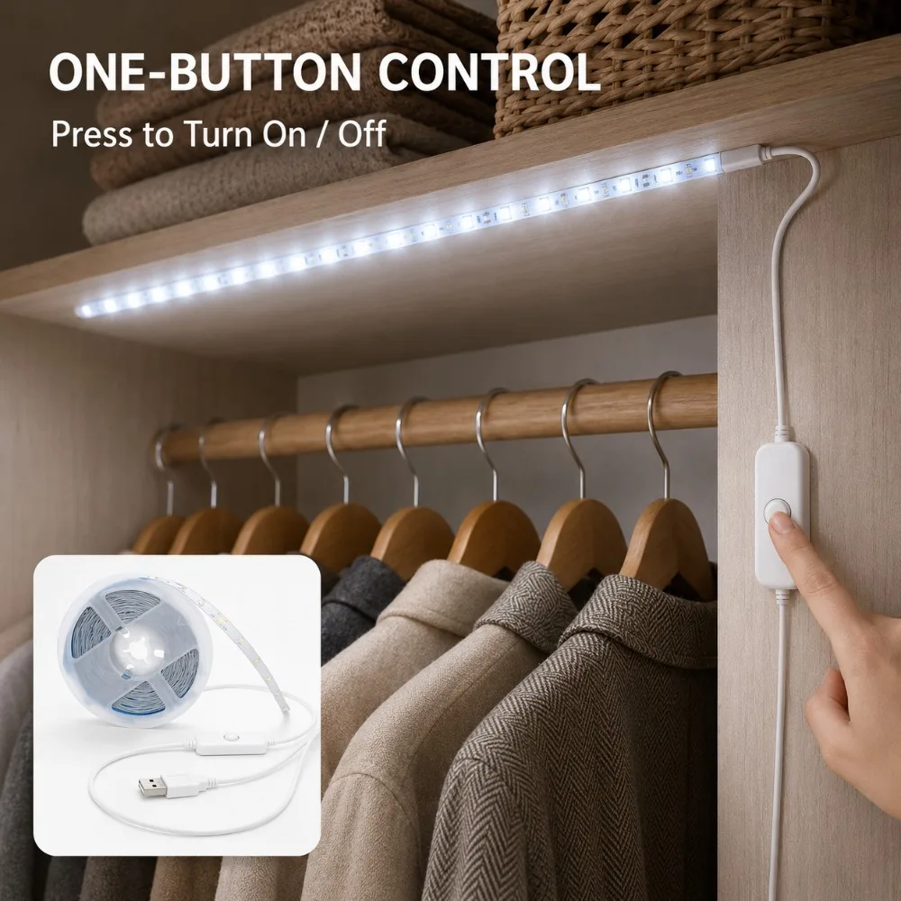 مفتاح زر USB لشريط إضاءة LED 2 - مراجعة Outdoor Use Power Strip وسعره